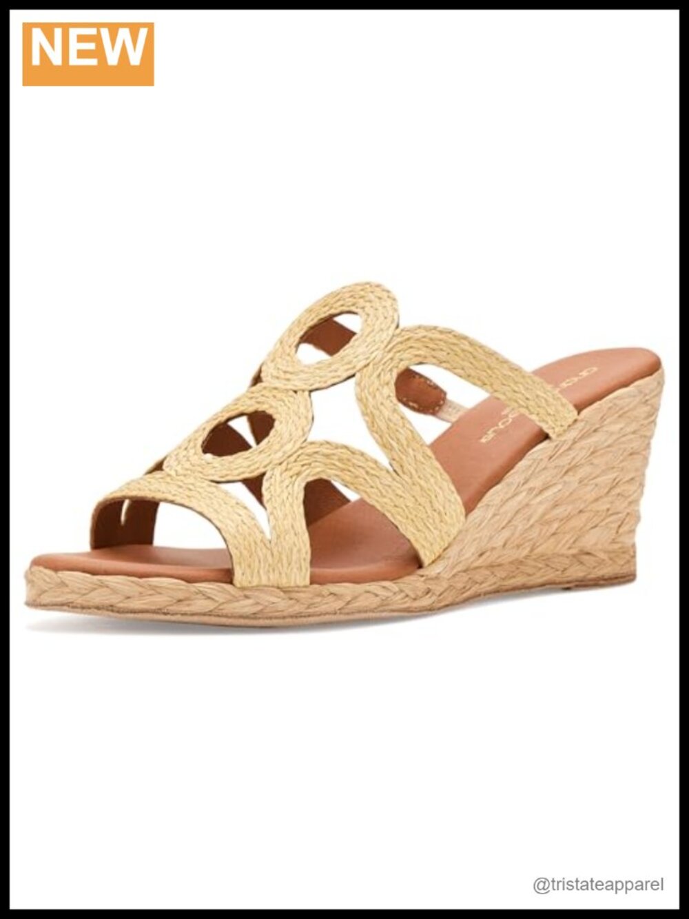 Womens Neena Espadrille Wedge Sandals Slip On Geometric
